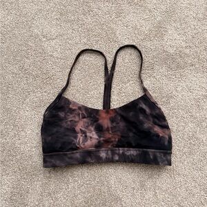 Lululemon Women's Dark Diamond Dye Tie-Dye Sports Bra size 6
